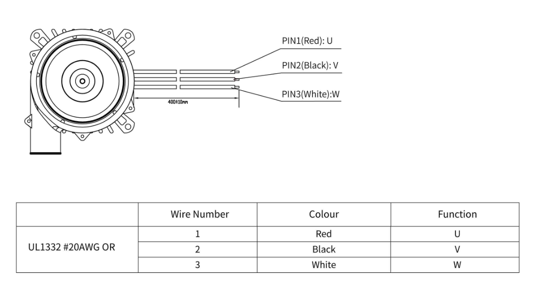 Automotive Sensor Cleaning air blower BA7050H12B-C (Unintegrated ) Electrical Connection Diagram.png